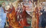 GHIRLANDAIO, Domenico Detail of Visitation oil painting artist